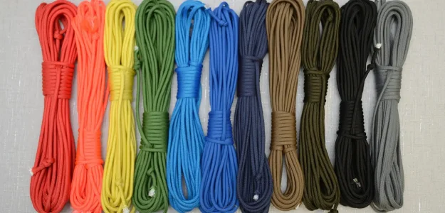 Paracord 550 multicolor set – rainbow of handmade EDC cord materials from Choose.lv